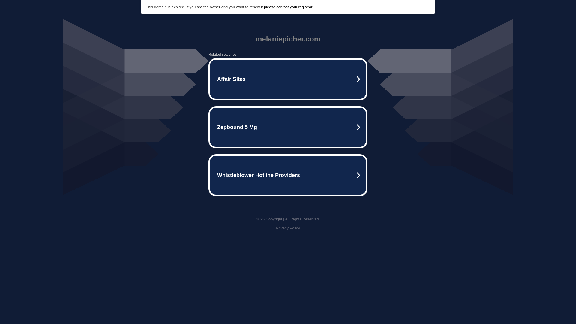 website screenshot of https://melaniepicher.com/