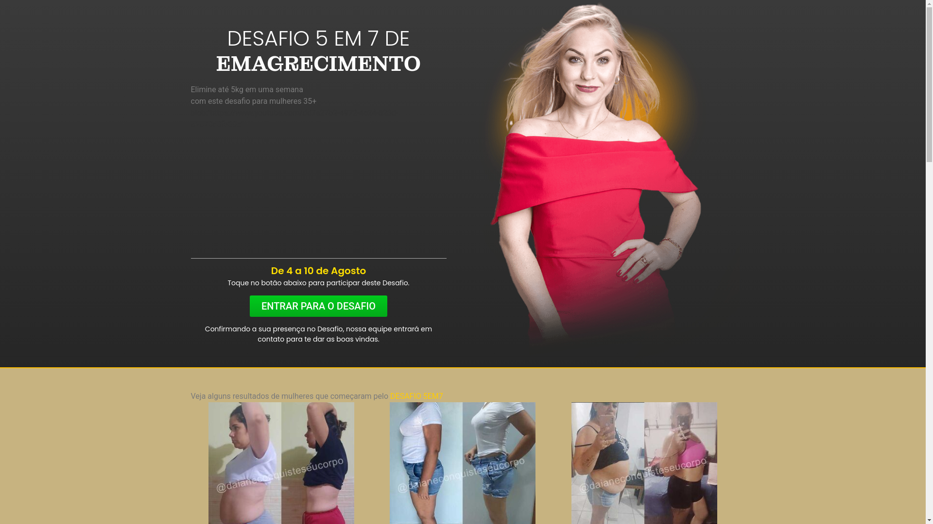 website screenshot of https://daianebernardi.shop/