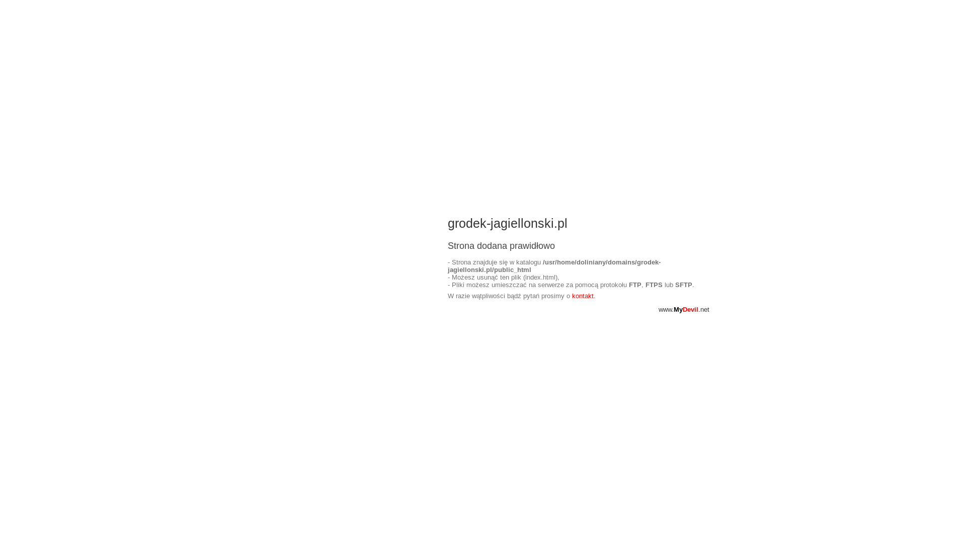 website screenshot of https://grodek-jagiellonski.pl/