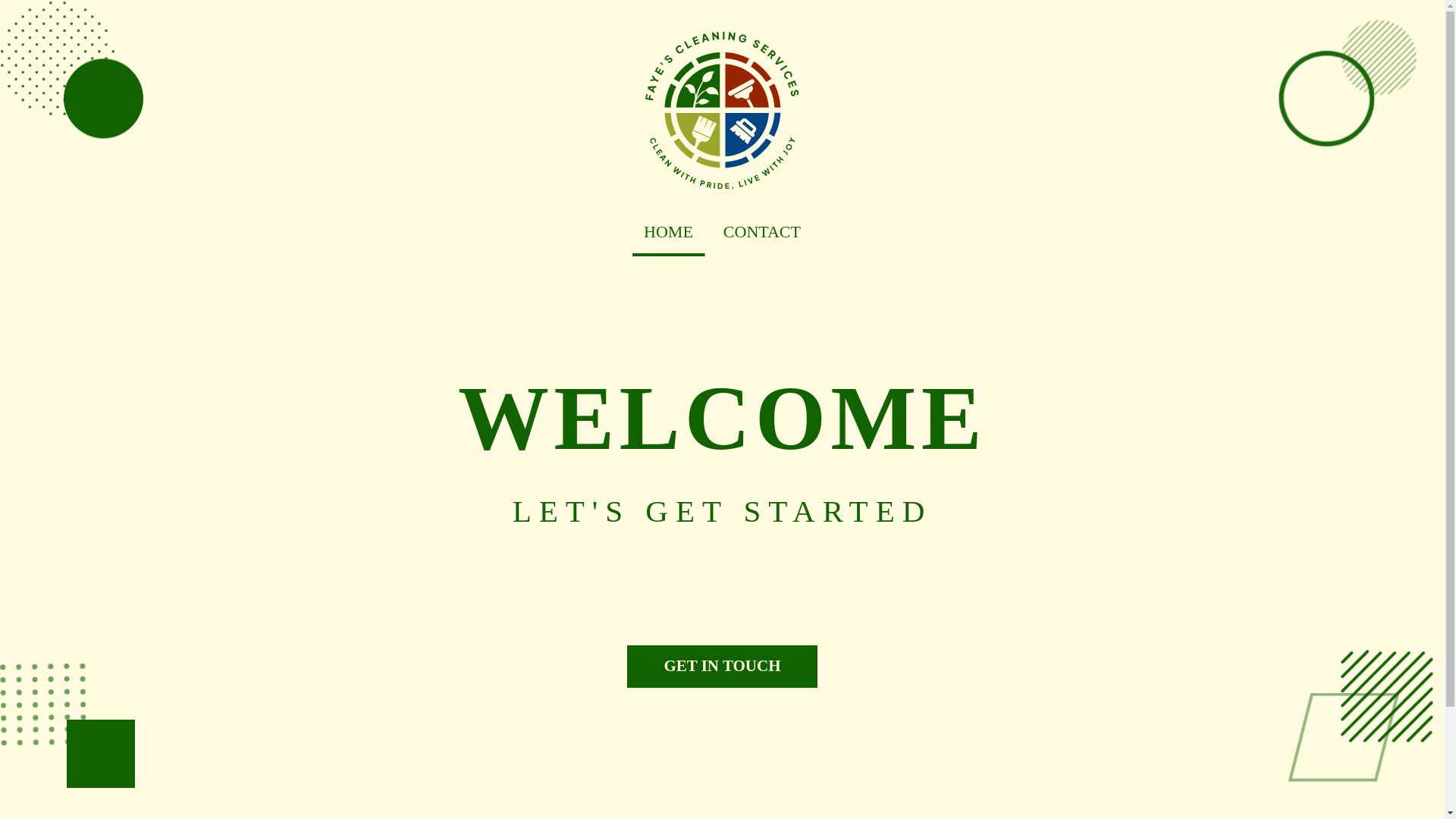 website screenshot of https://fayescleaningservices.com/