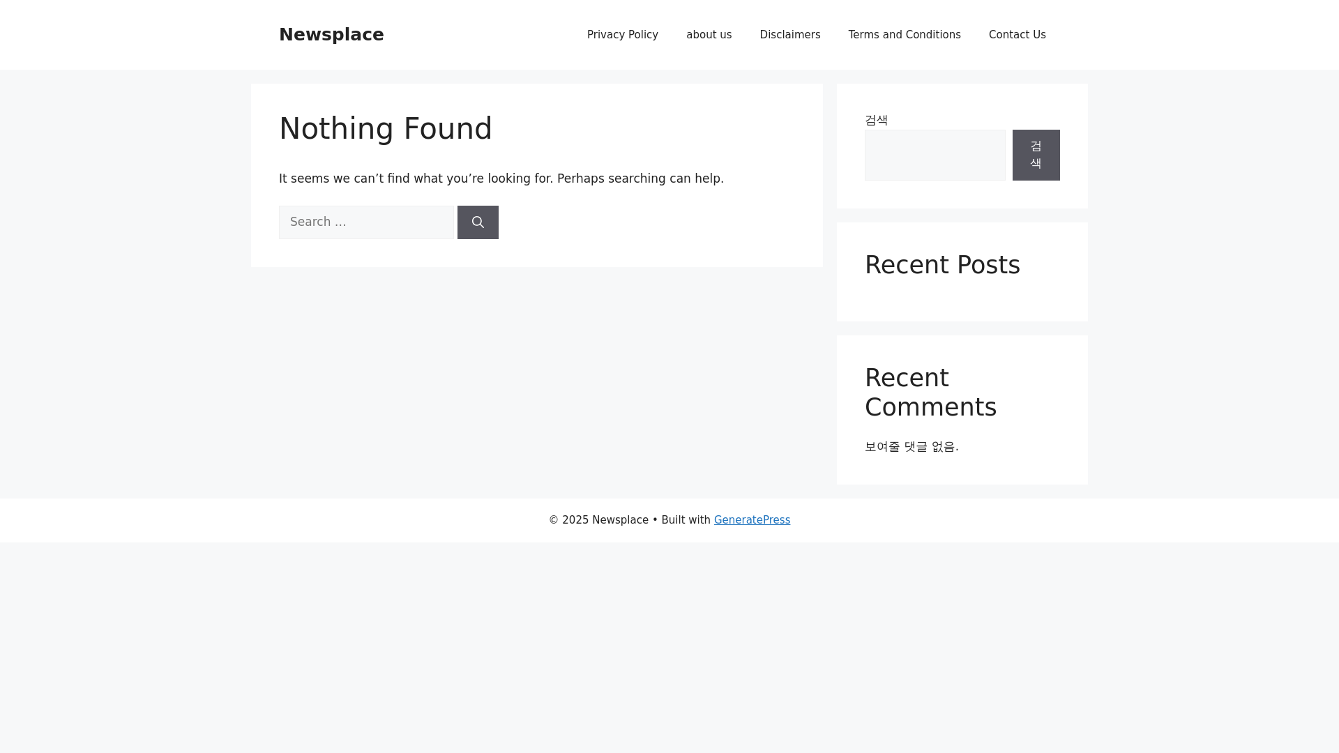 website screenshot of https://newsplacekr.com/