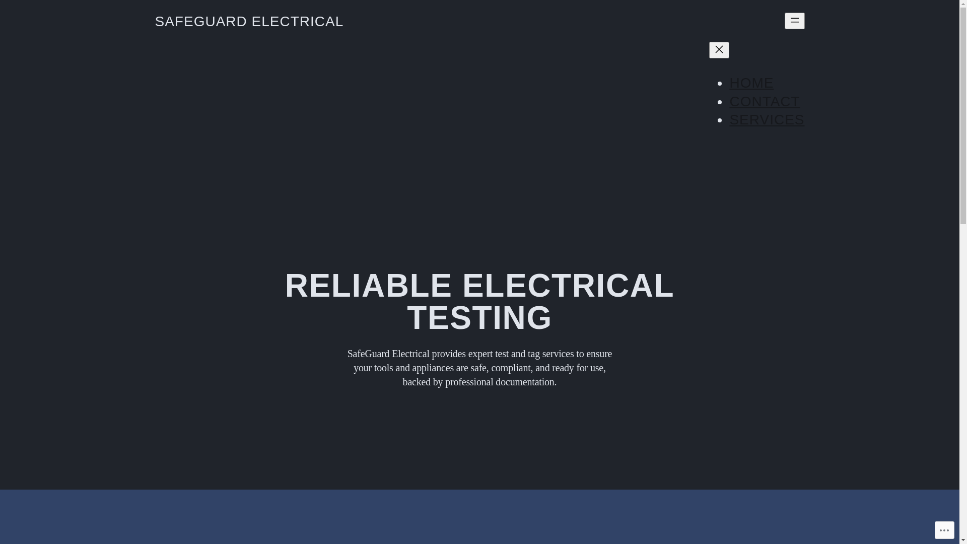 website screenshot of https://safeguardelectrical.org/