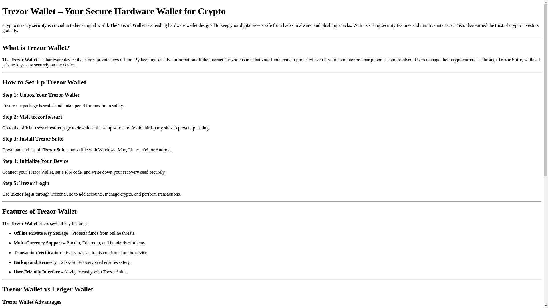 website screenshot of https://trezor-hardware-walet.pages.dev/