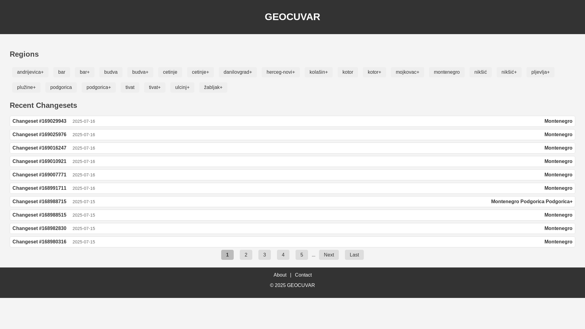 website screenshot of https://geocuvar.pages.dev/