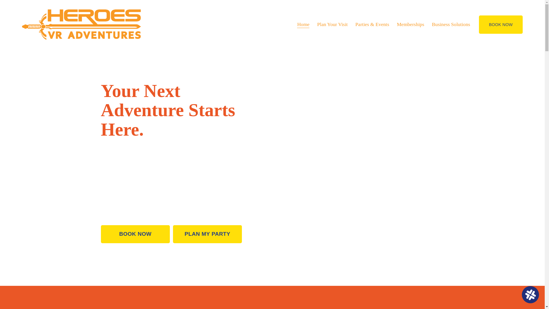 website screenshot of https://yourheroesvradventures.org/