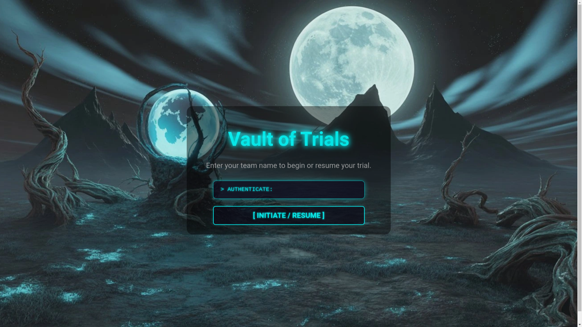 website screenshot of https://vaultoftrials.pages.dev/