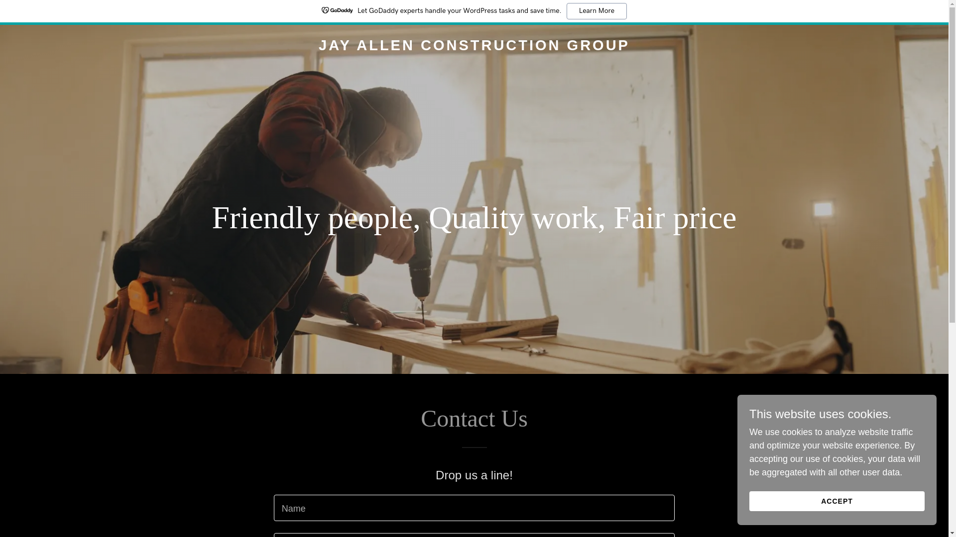 website screenshot of https://jayallenconstructiongroup.com/