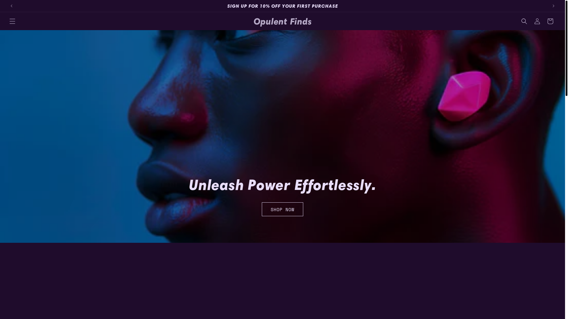 website screenshot of https://opulentech.net/