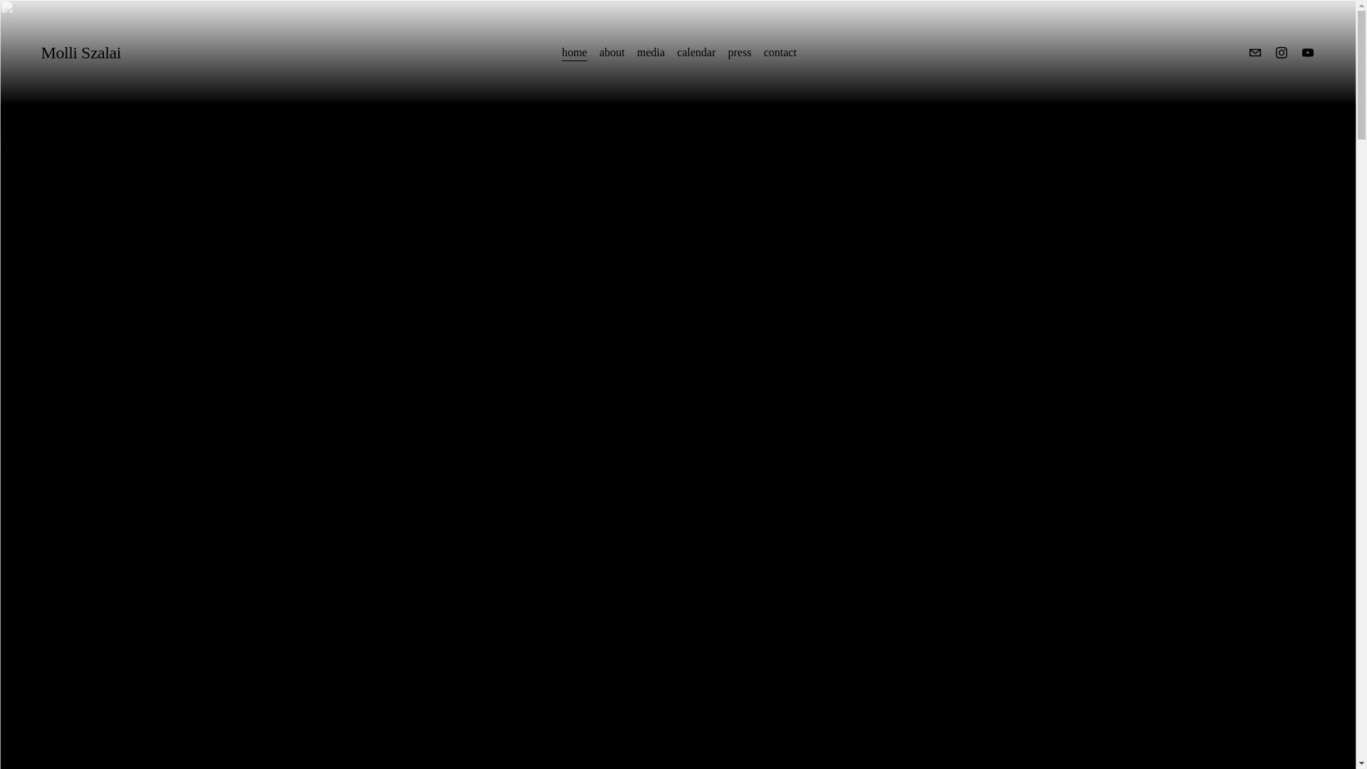 website screenshot of https://molliszalai.com/