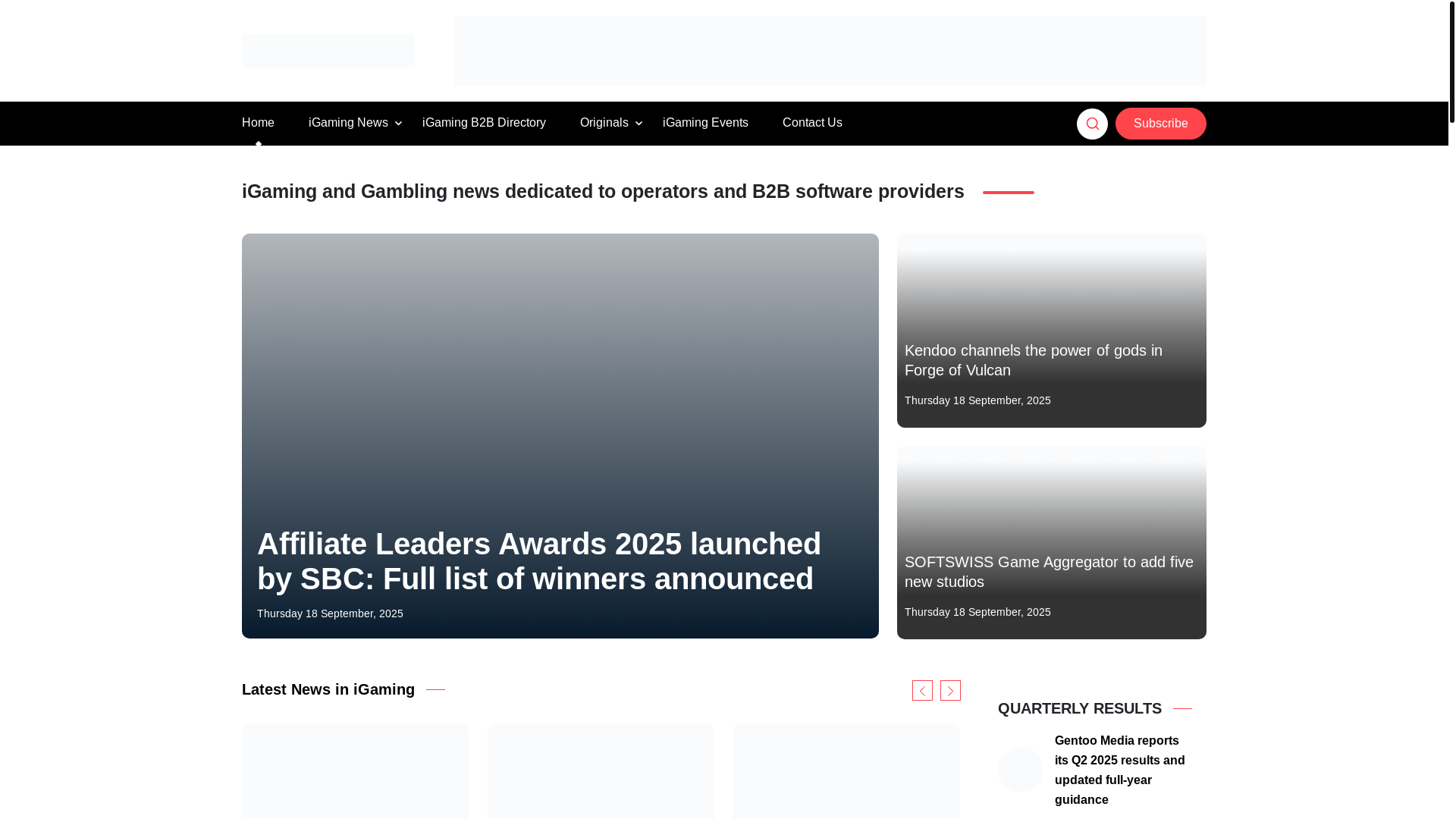 website screenshot of https://www.thegamblest.com/