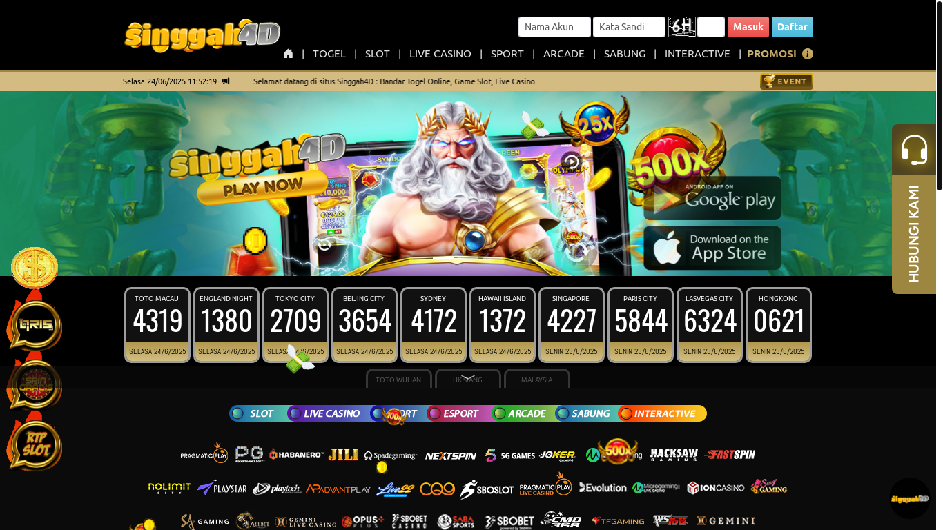 website screenshot of https://singgah4dasek.co.in/