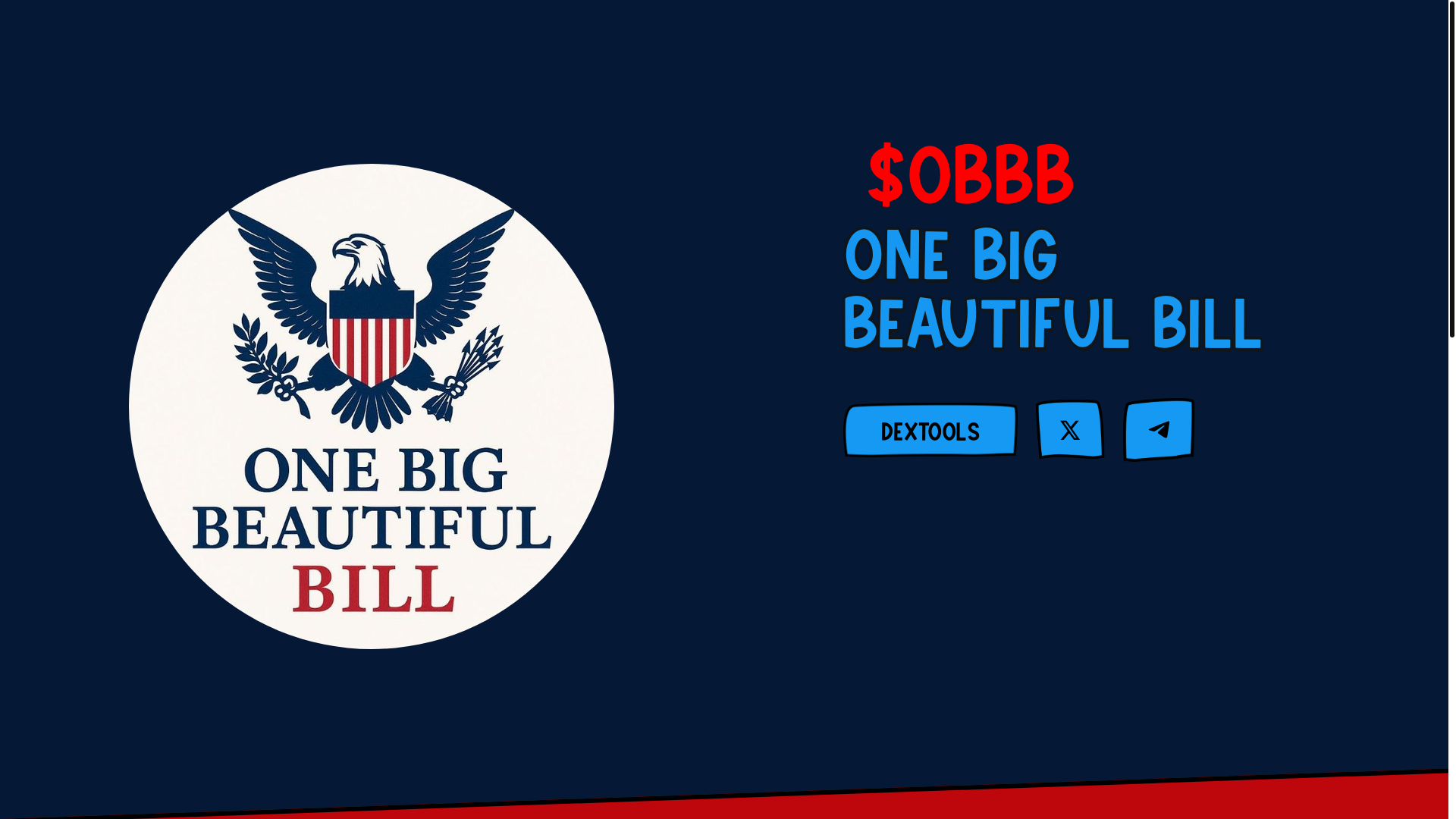website screenshot of https://onebigbeautifulbill.site/