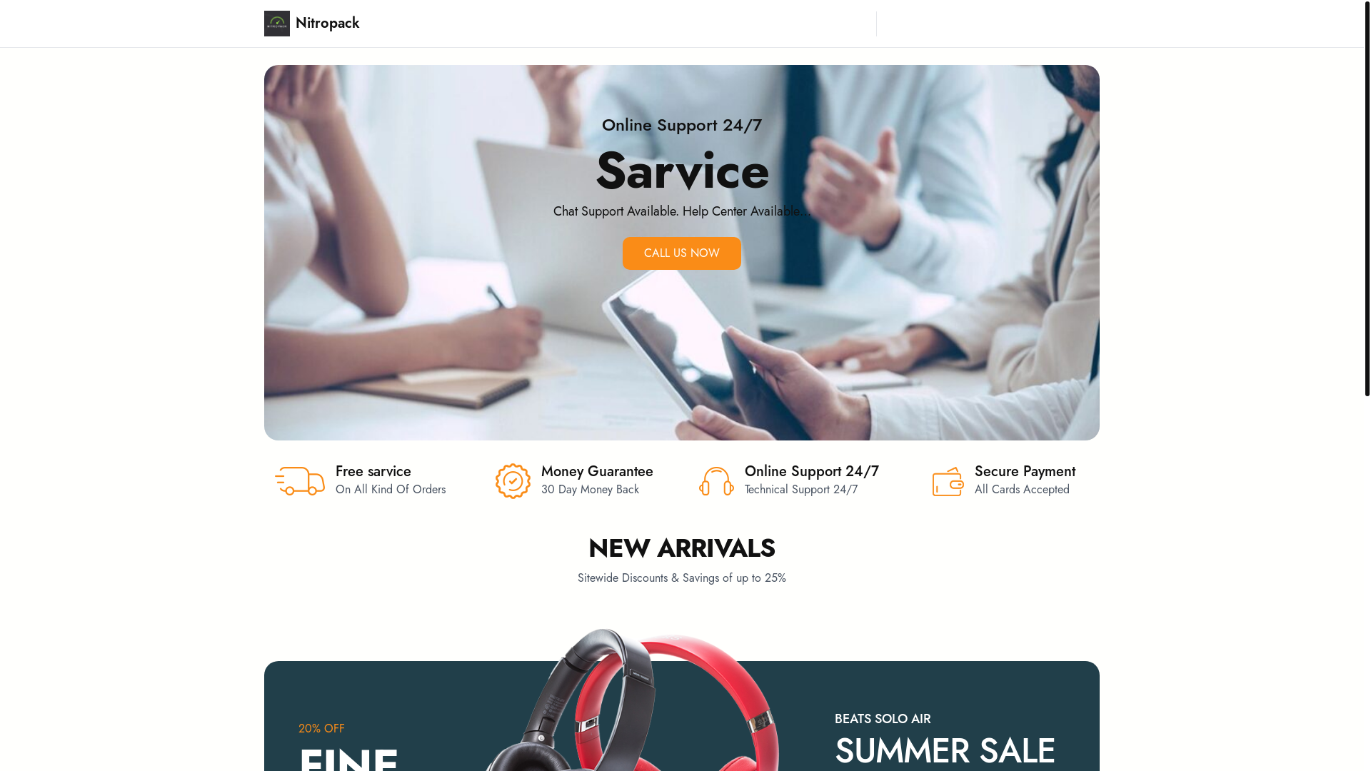 website screenshot of https://nrhsntoshop.com/