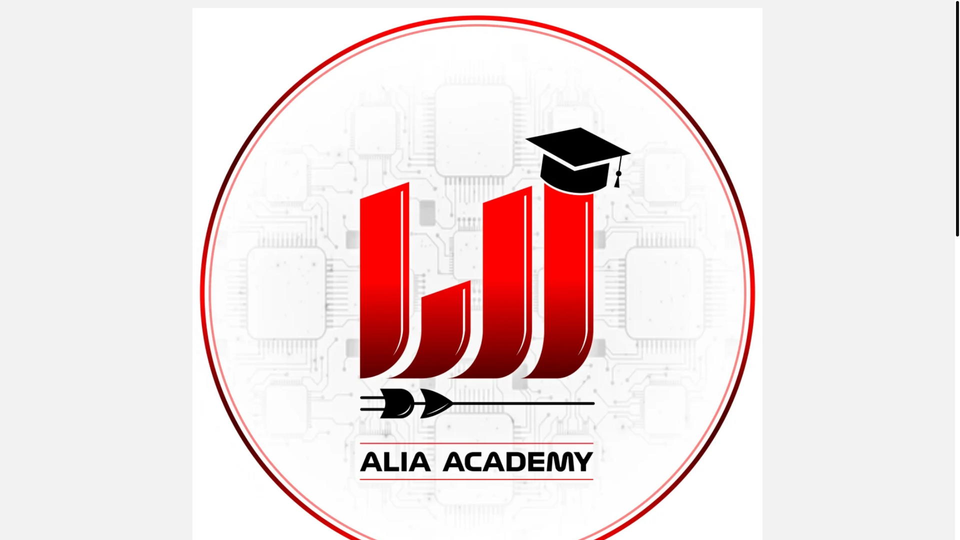 website screenshot of https://aliaelectronics.com/
