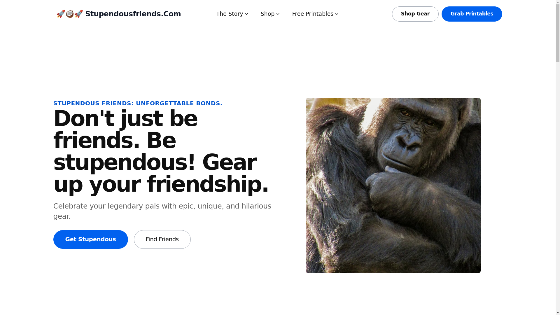 website screenshot of https://stupendousfriends-com.pages.dev/