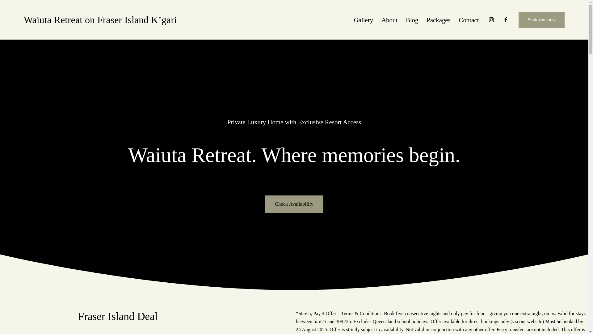 website screenshot of https://kgaribedandbreakfast.com/