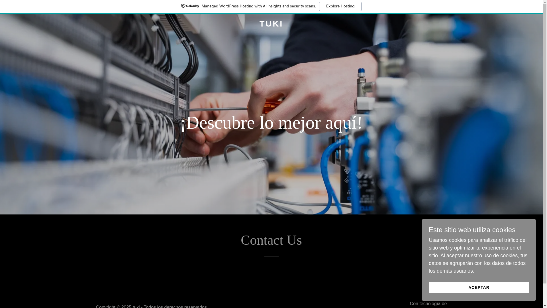 website screenshot of https://opentuki.com/