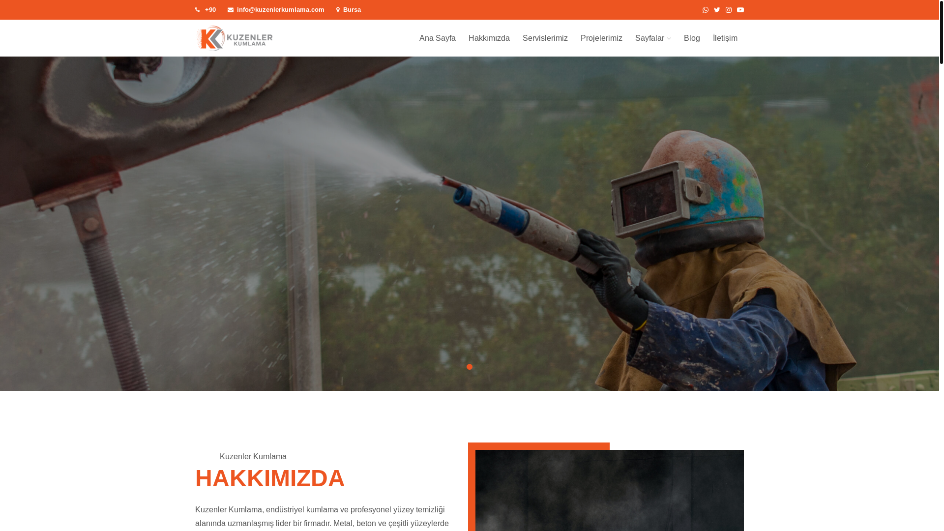 website screenshot of https://kuzenlerkumlama.com.tr/