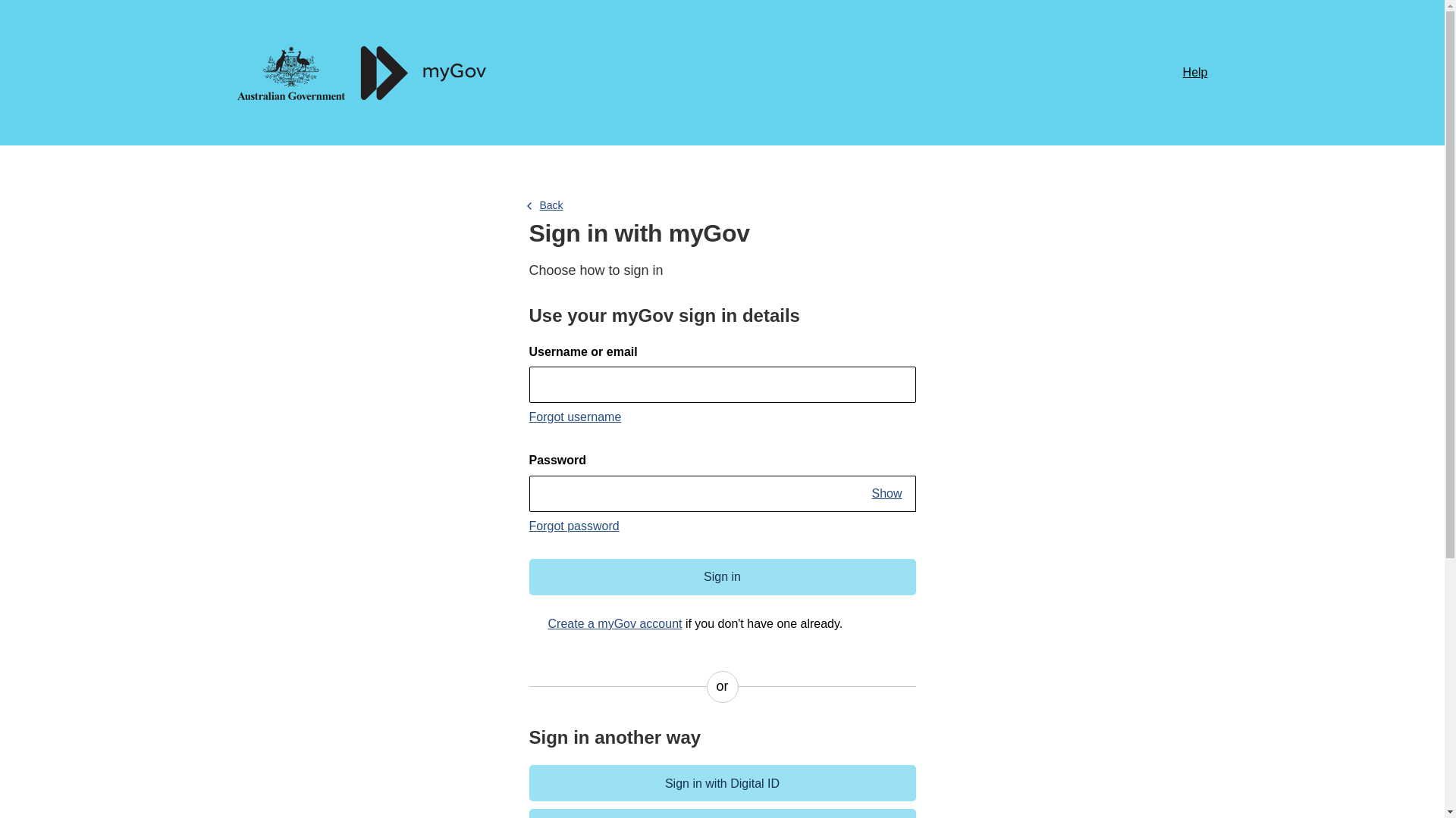website screenshot of https://govau-authportal.com/