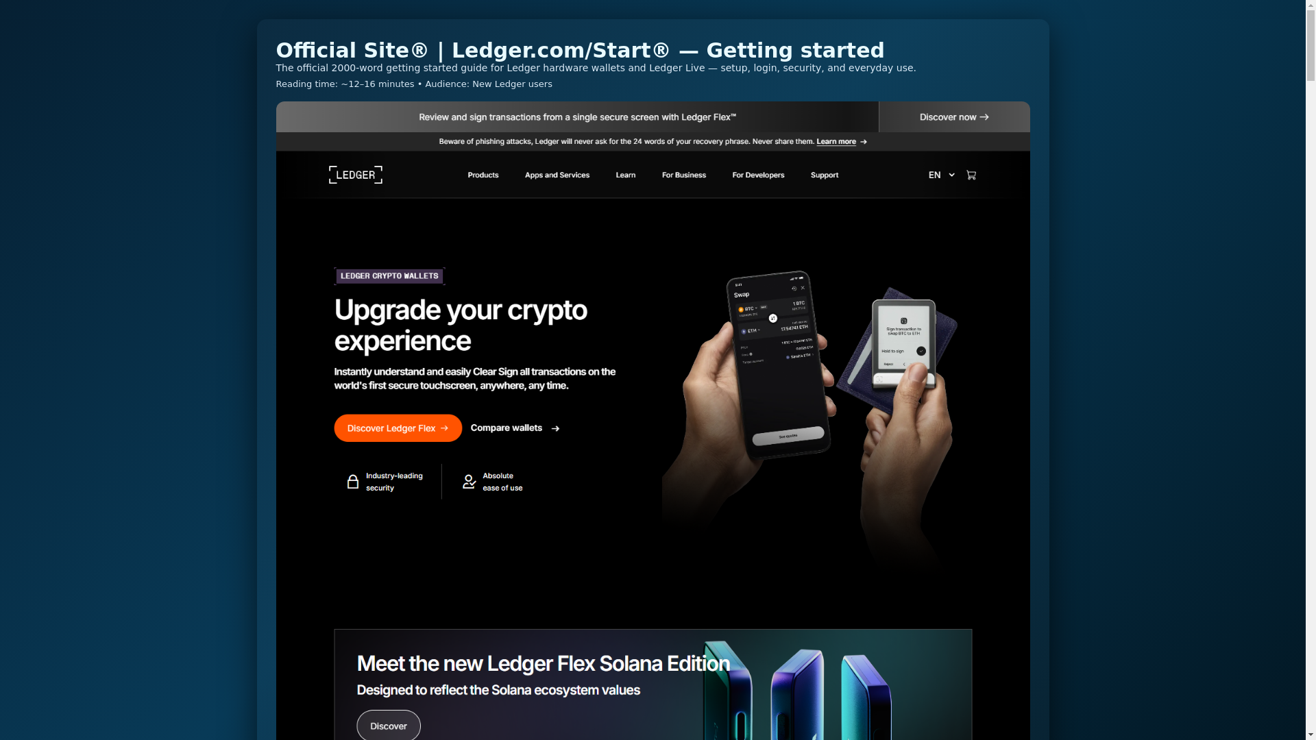 website screenshot of https://start-ledger-com-start-web.pages.dev/