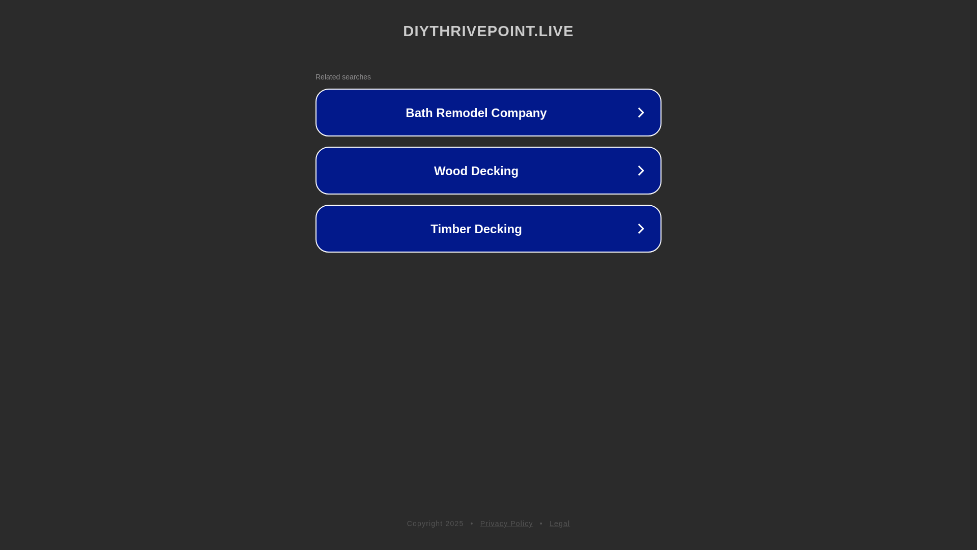 website screenshot of https://diythrivepoint.live/
