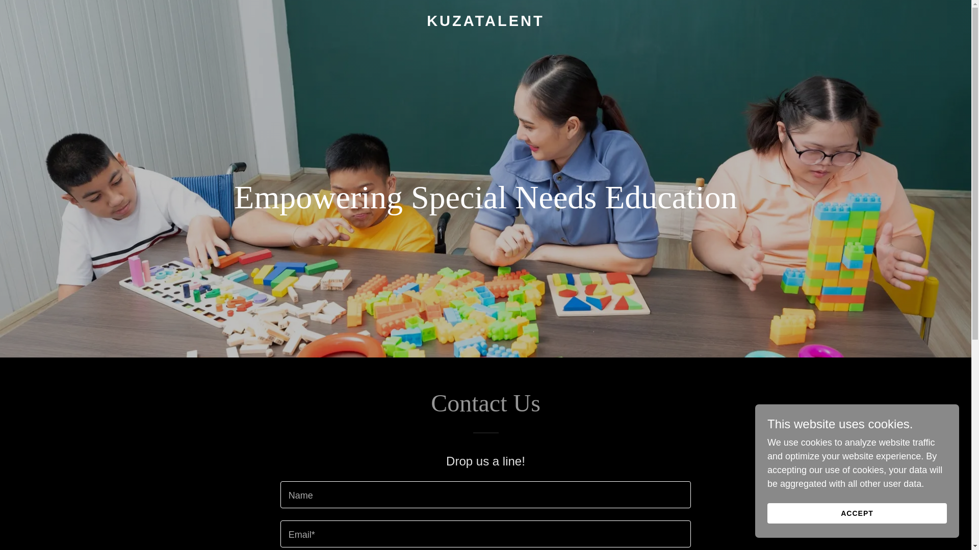 website screenshot of https://kuzatalent.org/