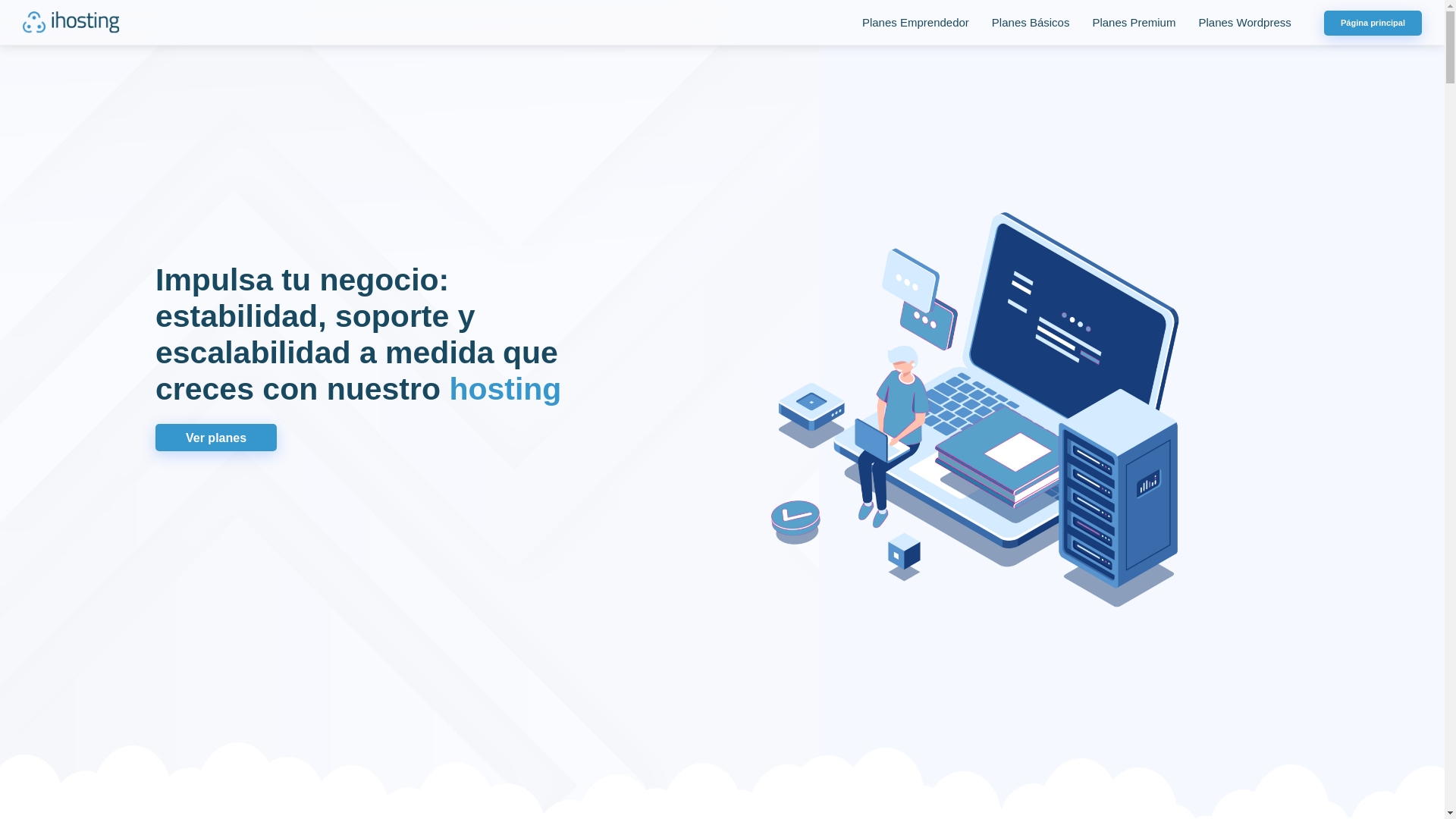 website screenshot of https://ihosting-promo-landings.pages.dev/