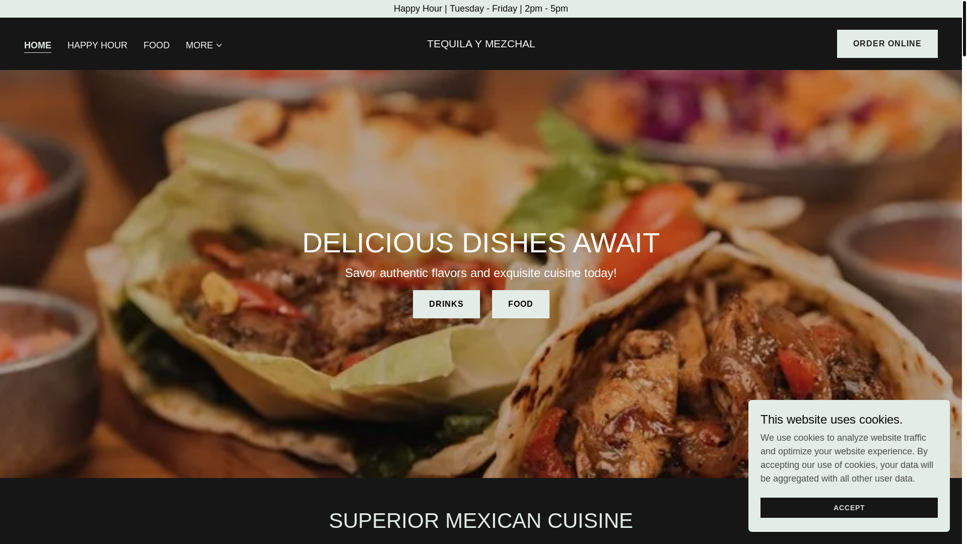 website screenshot of https://menusandmargins.com/
