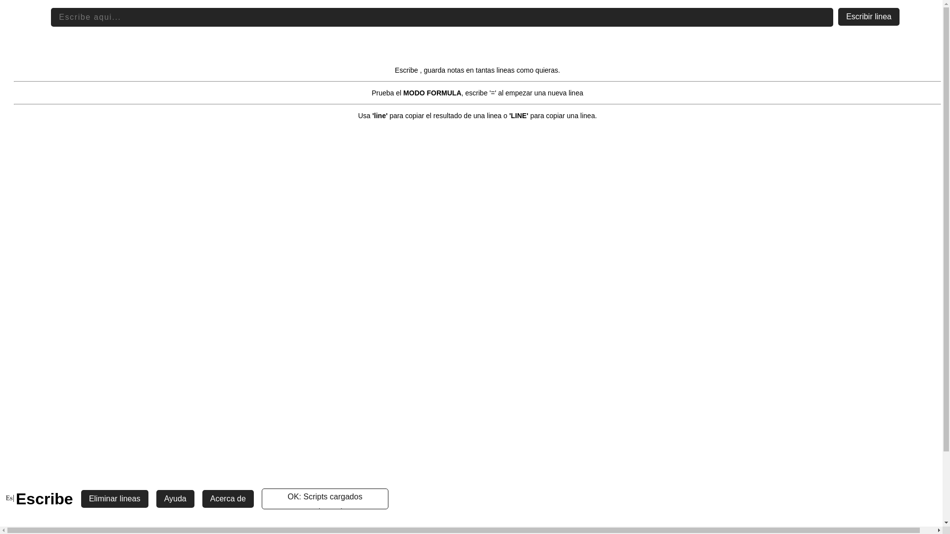 website screenshot of https://escribe.pages.dev/