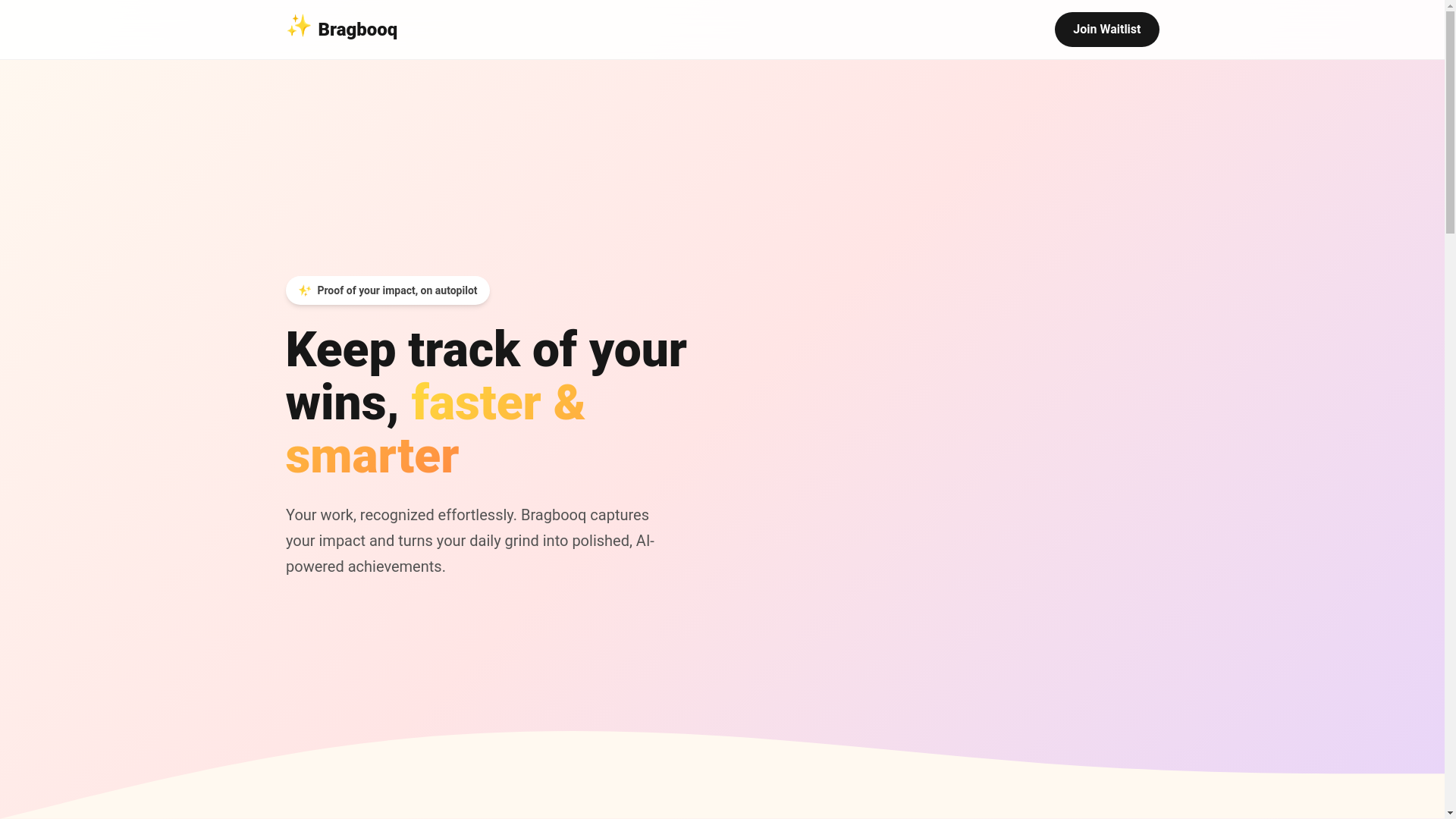 website screenshot of https://bragbooq.com/