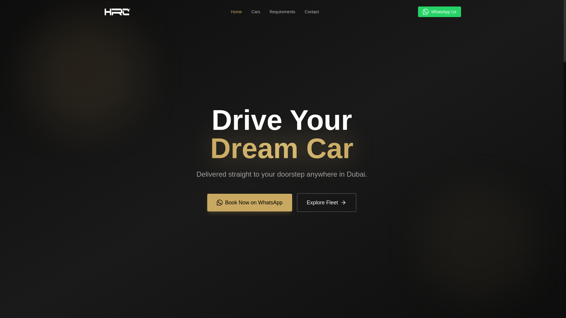 website screenshot of https://honorentalcars.com/