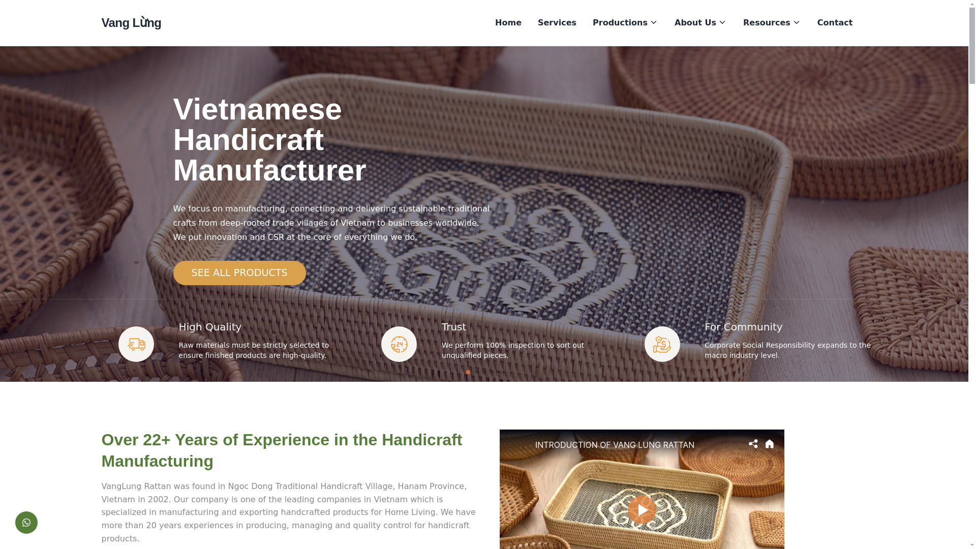 website screenshot of https://vanglung.pages.dev/
