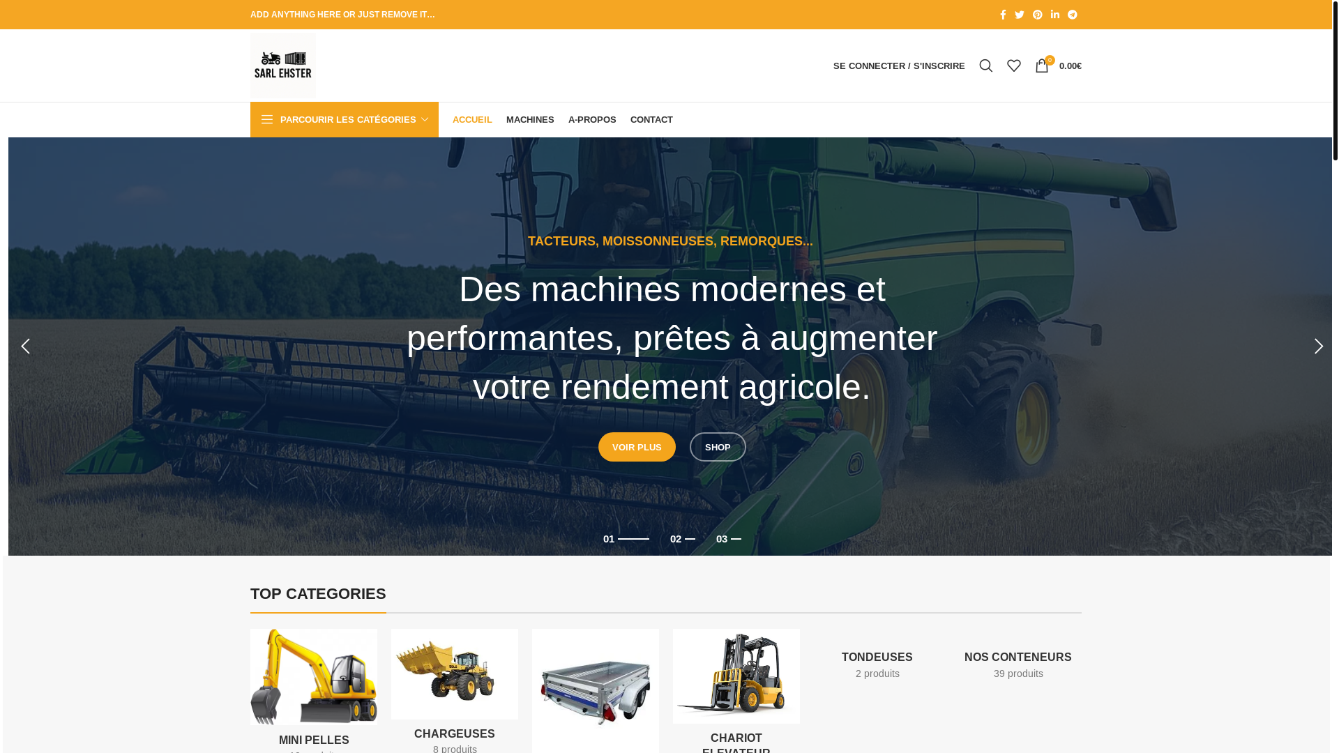 website screenshot of https://sarl-ehster.com/