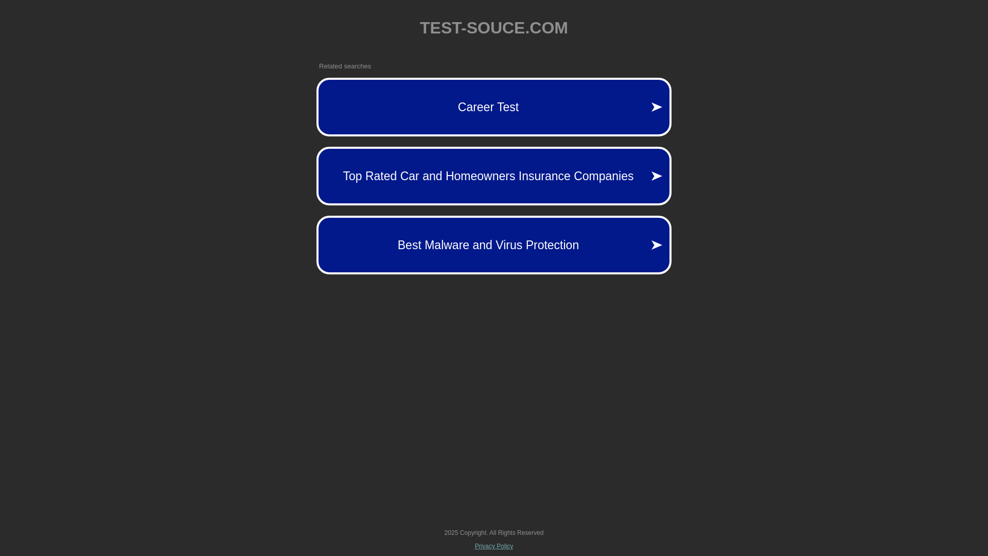 website screenshot of https://test-souce.com/