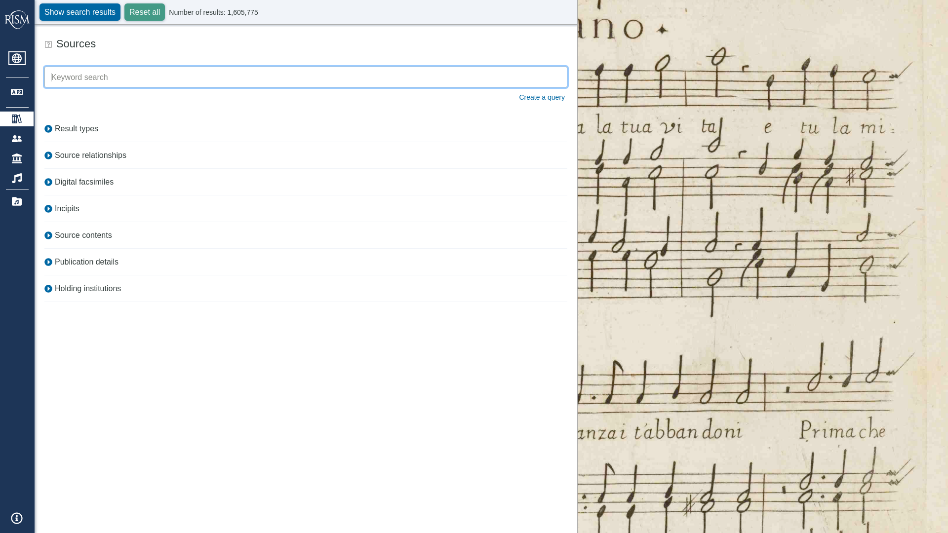 website screenshot of https://rism.online/
