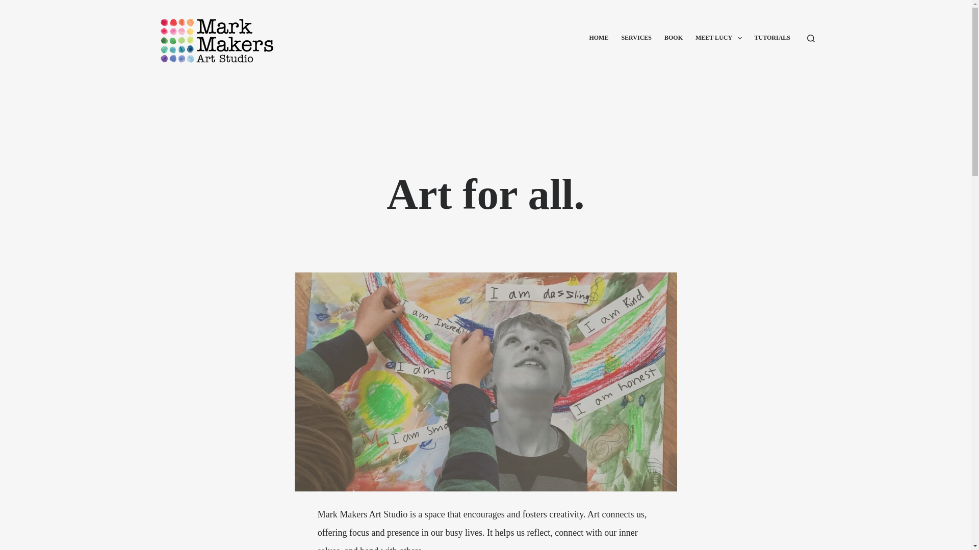 website screenshot of https://markmakersartstudio.online/