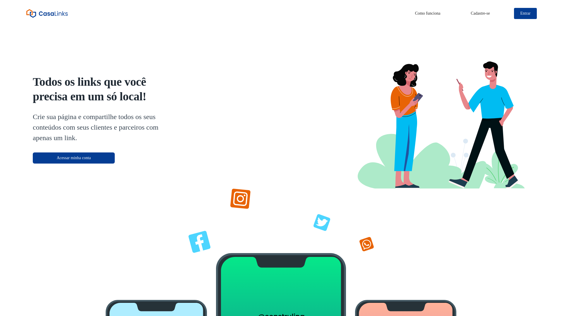 website screenshot of https://casalinks.pages.dev/