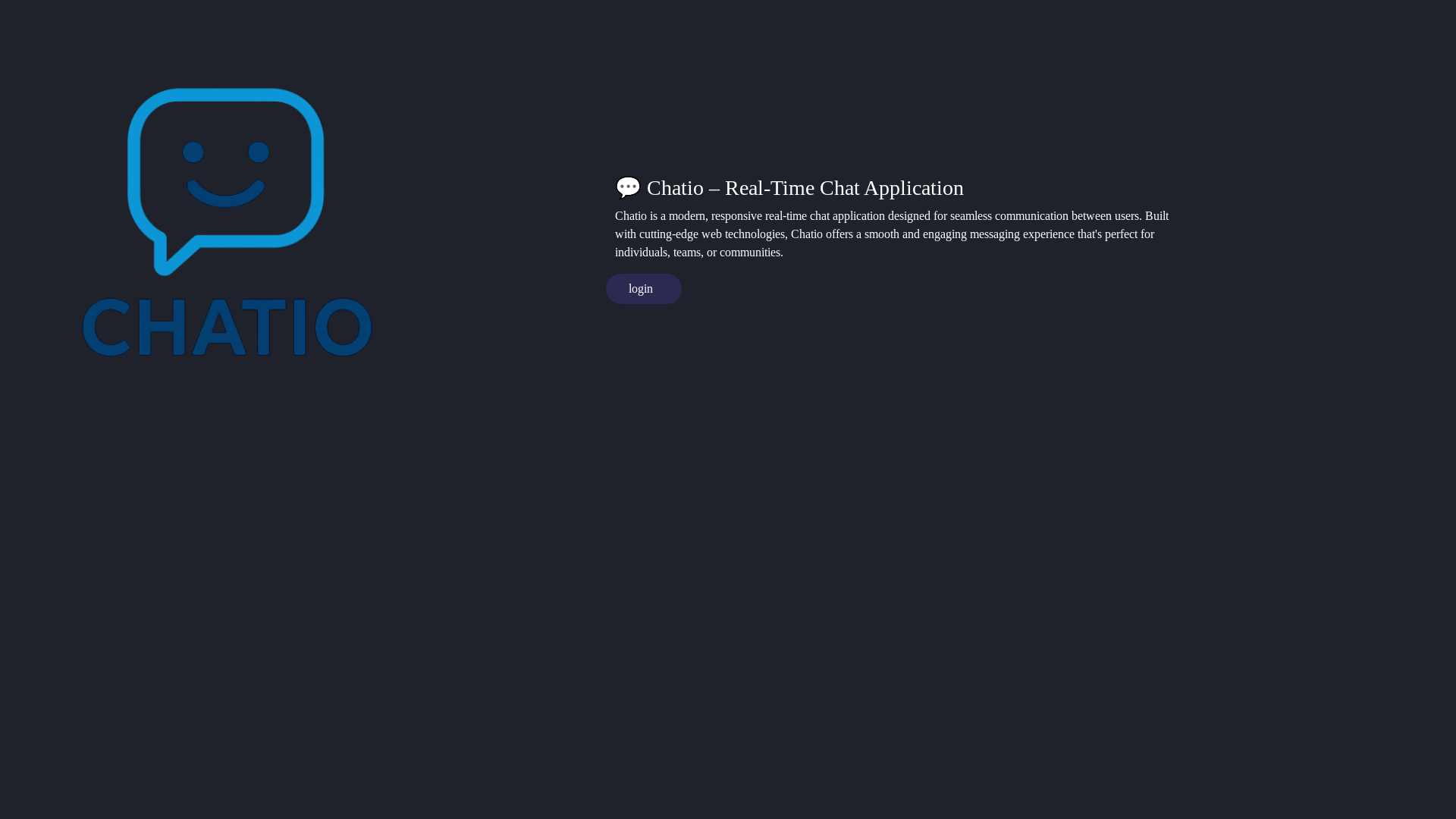 website screenshot of https://chatio-front-v-1.pages.dev/