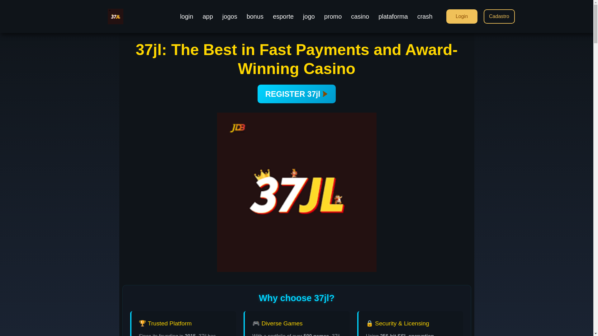 website screenshot of https://37jlslot.com/
