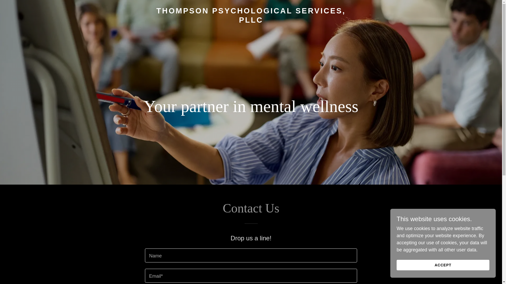 website screenshot of https://thompsonpsych.com/