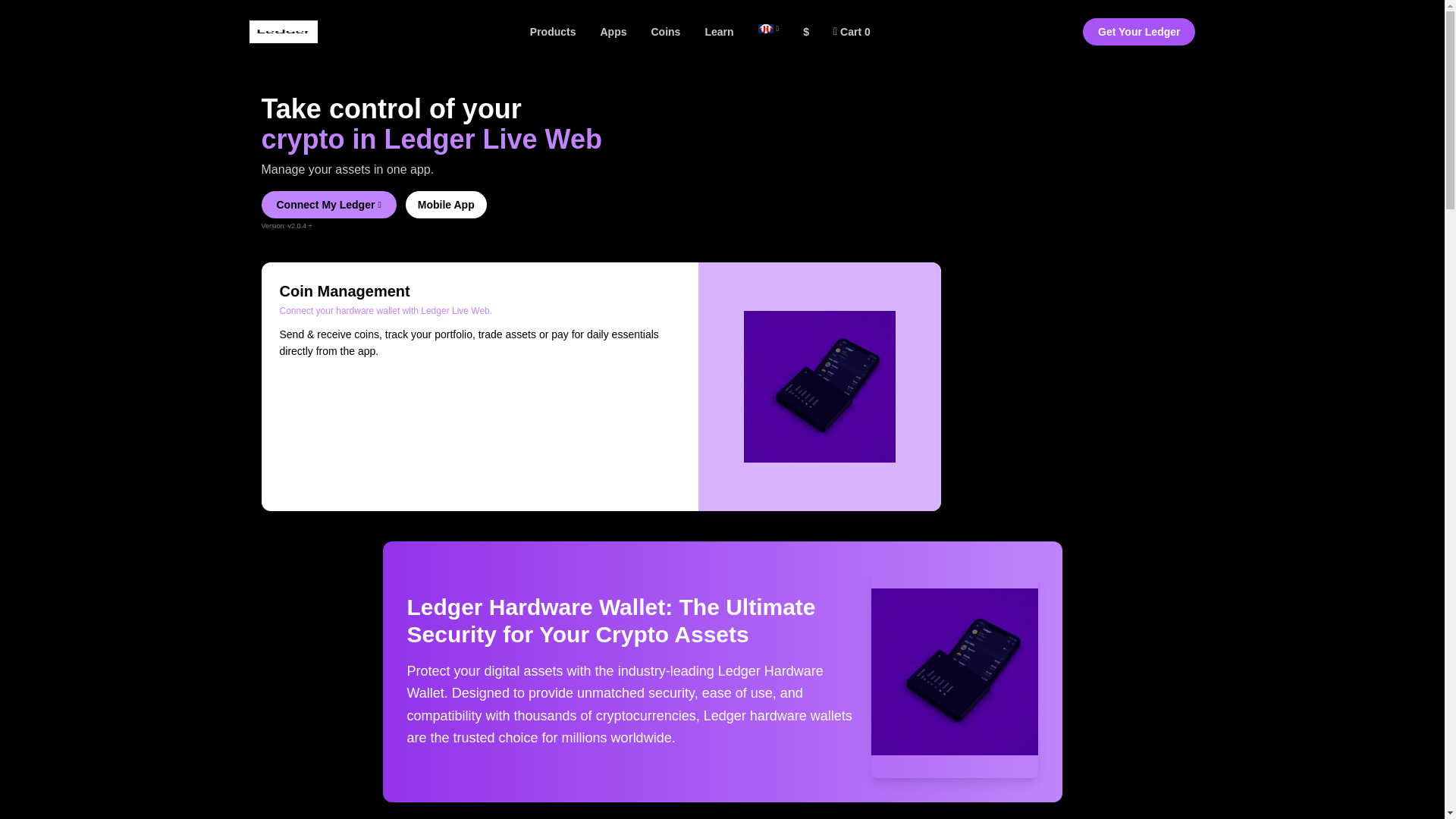 website screenshot of https://secure-ledger-io.pages.dev/