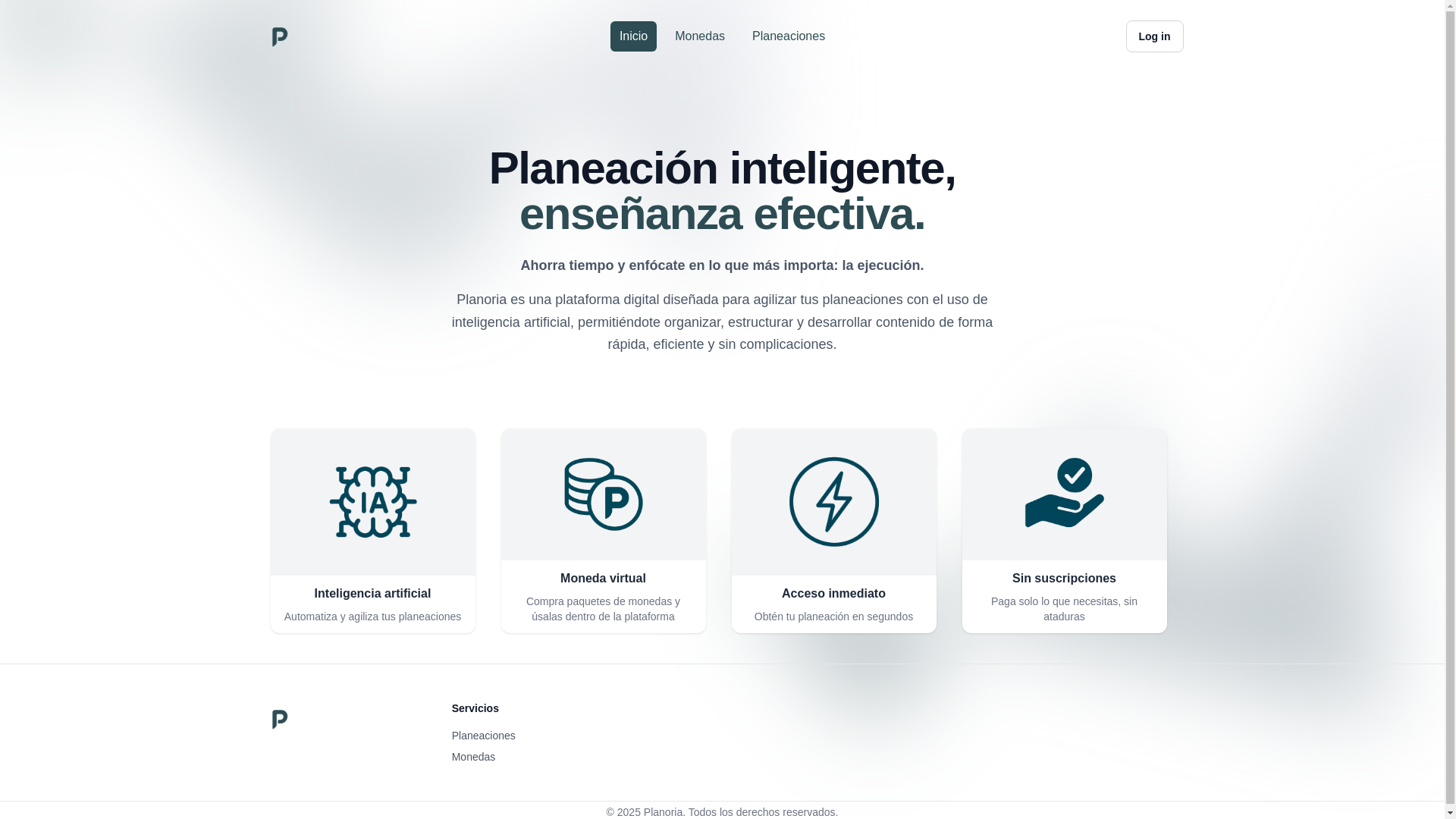 website screenshot of https://planoria-dev.pages.dev/