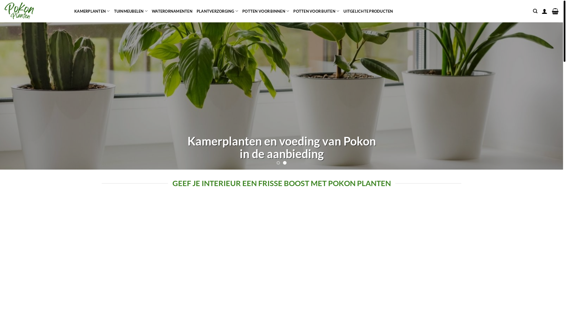 website screenshot of https://kamerplantkorting.com/