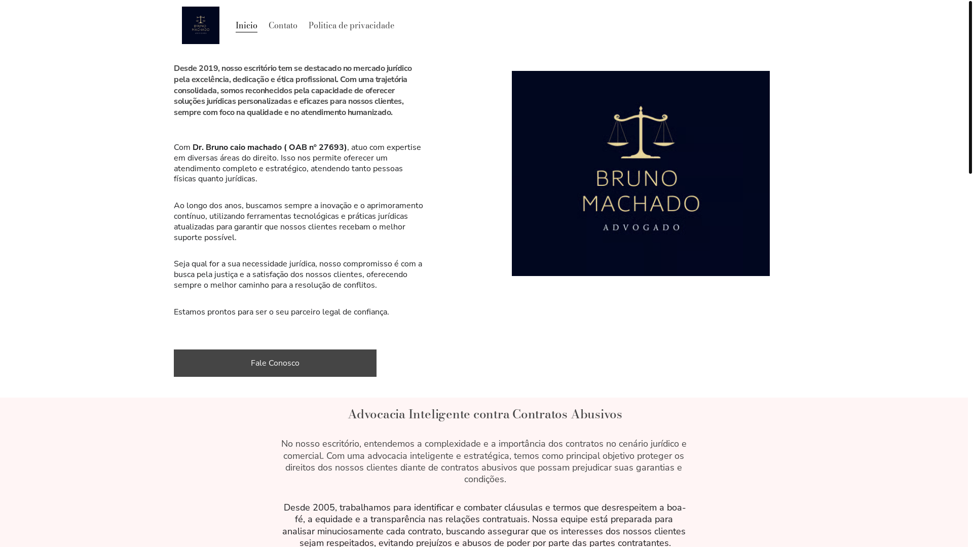 website screenshot of https://assessoriamachado.site/