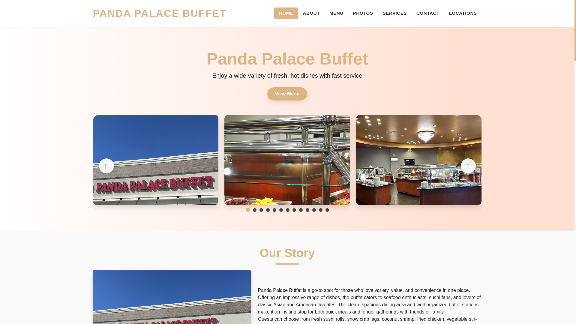 website screenshot of https://panda-palace-buffet-website.pages.dev/