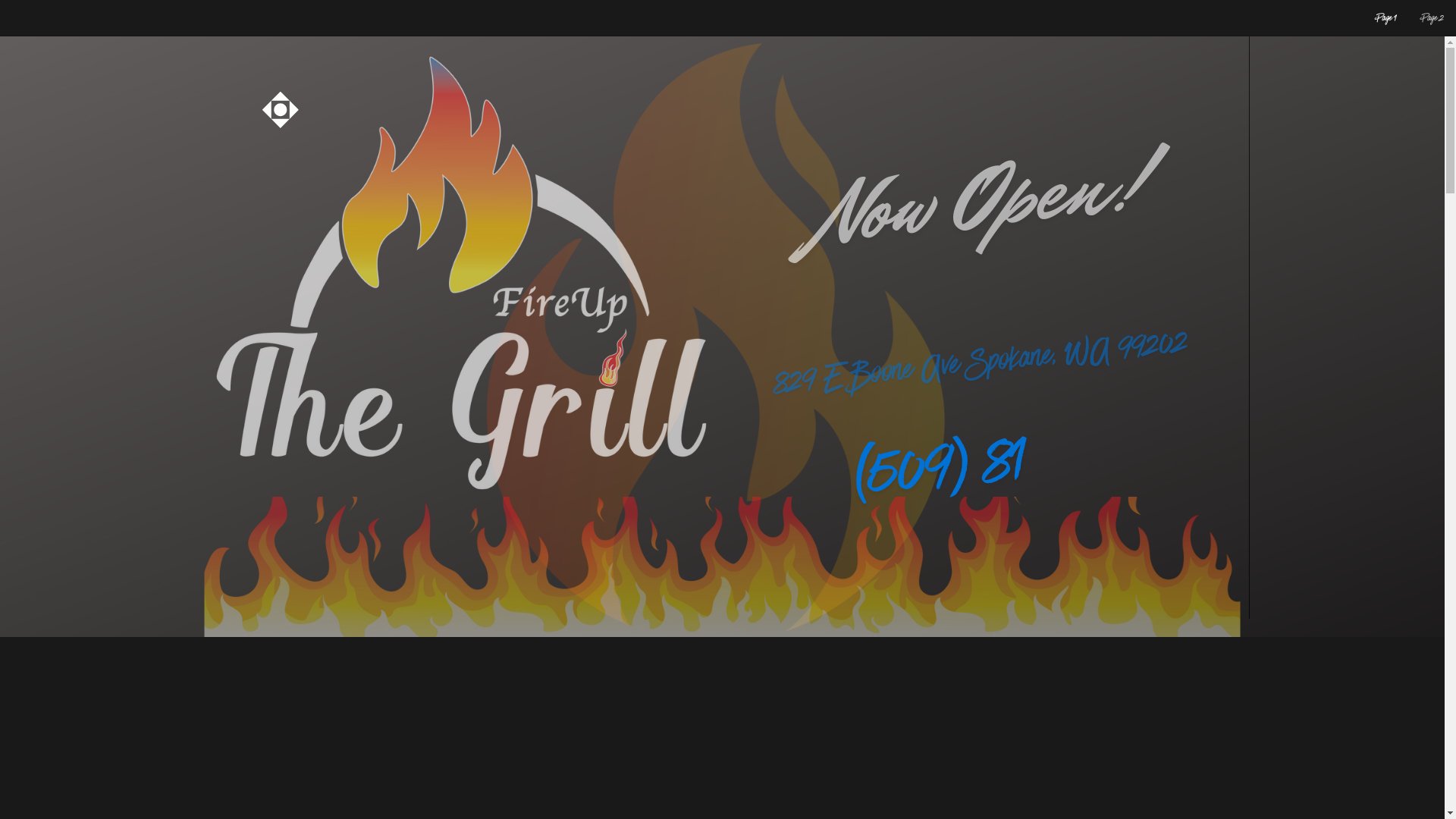 website screenshot of https://fireupthegrillspokane.com/