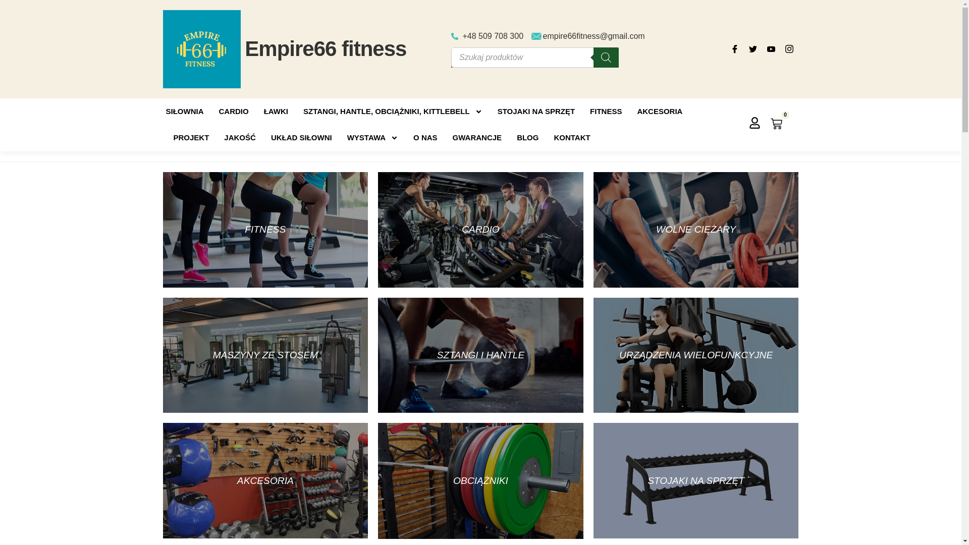 website screenshot of https://empire66fitness.com/