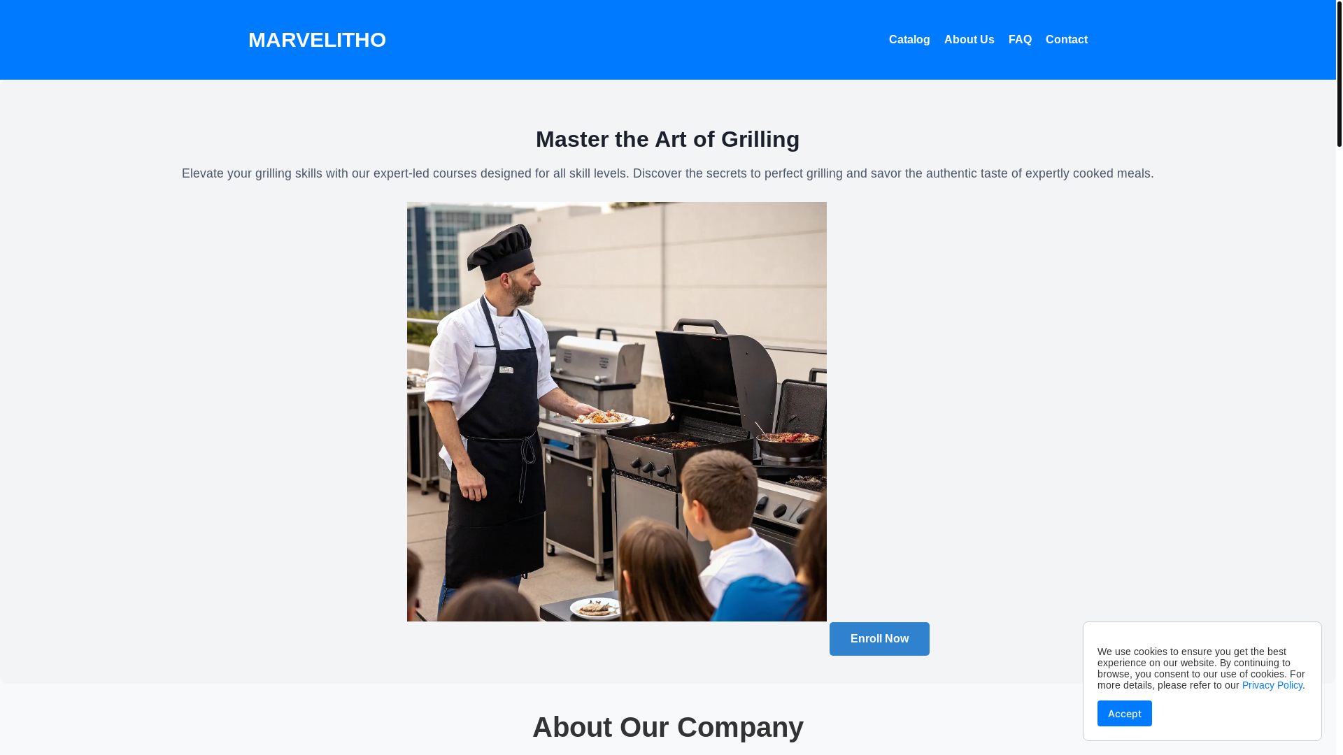 website screenshot of https://marvelitho.com/
