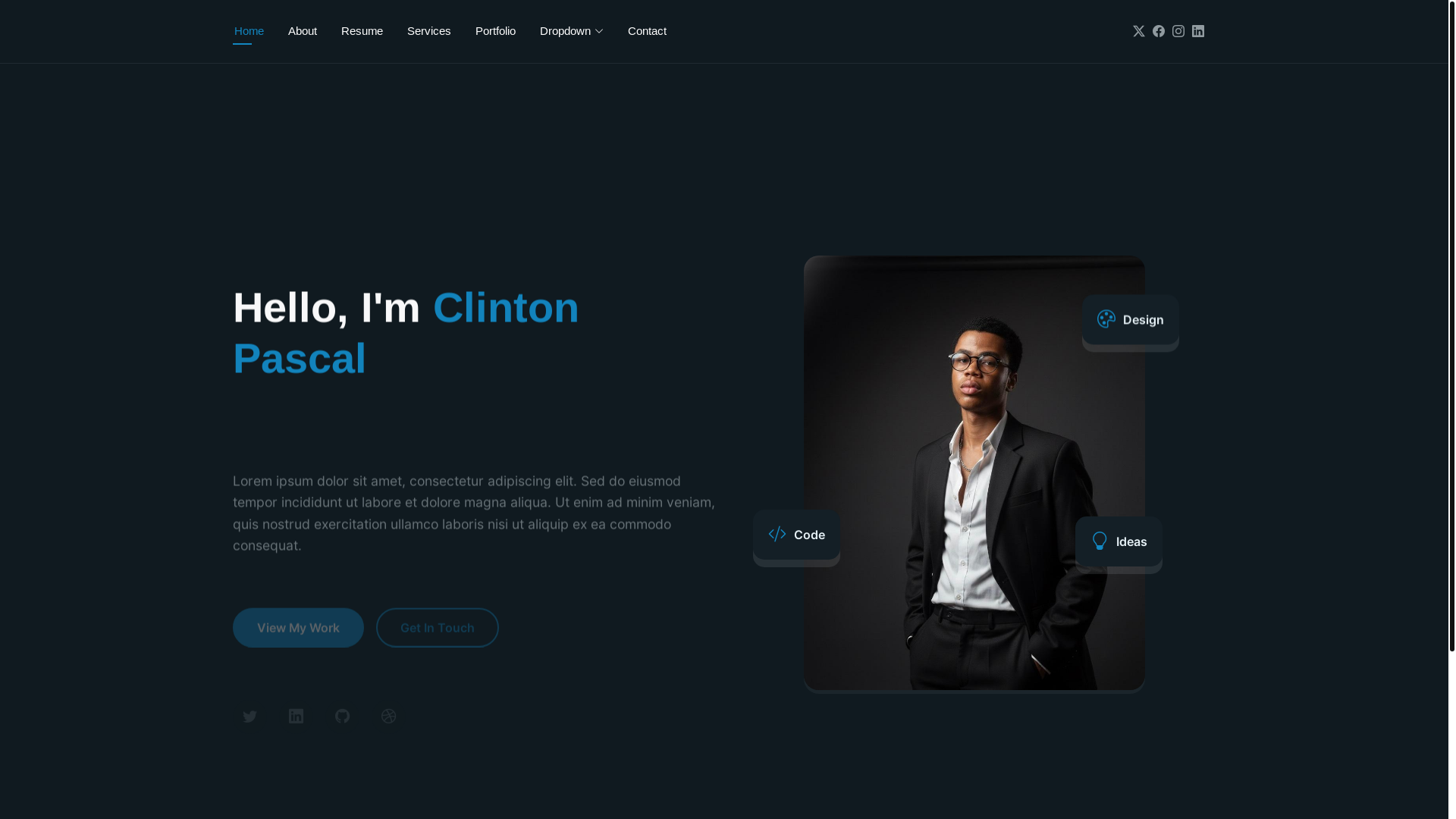 website screenshot of https://clintdev.pages.dev/