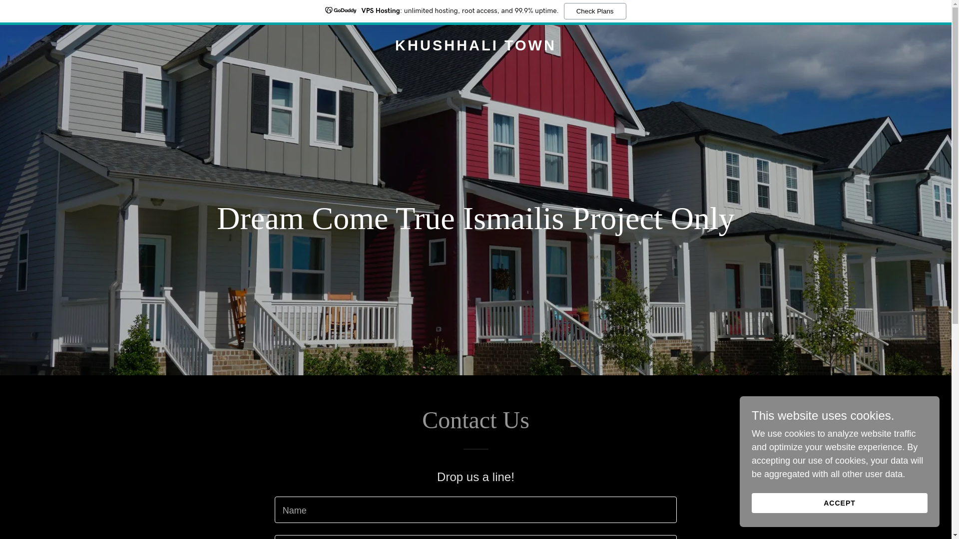 website screenshot of https://khushhalitown.com/